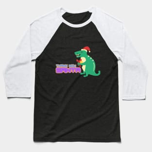 Thank You Santa Dinosaur Baseball T-Shirt